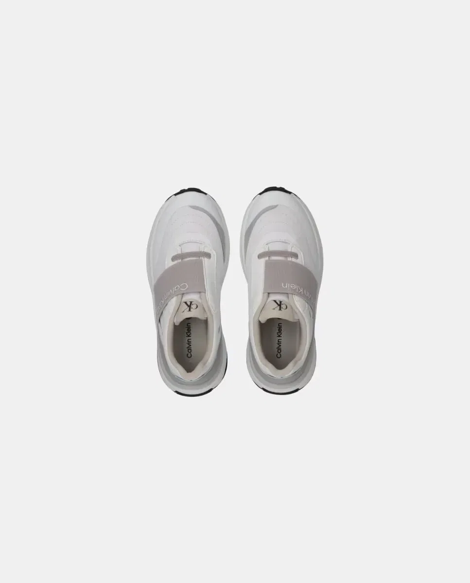 Детские кроссовки для мальчиков с эластичной шнуровкой Deportivo Runner Calvin Klein, Blanco — фото 3