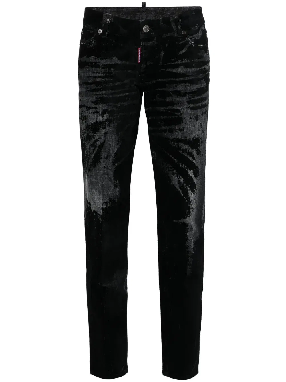 Джинсы скинни Jennifer с заниженной талией Dsquared2, черный