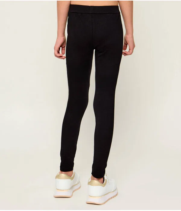 Детские леггинсы для девочек с принтом Leggings Guess, черный — фото 3