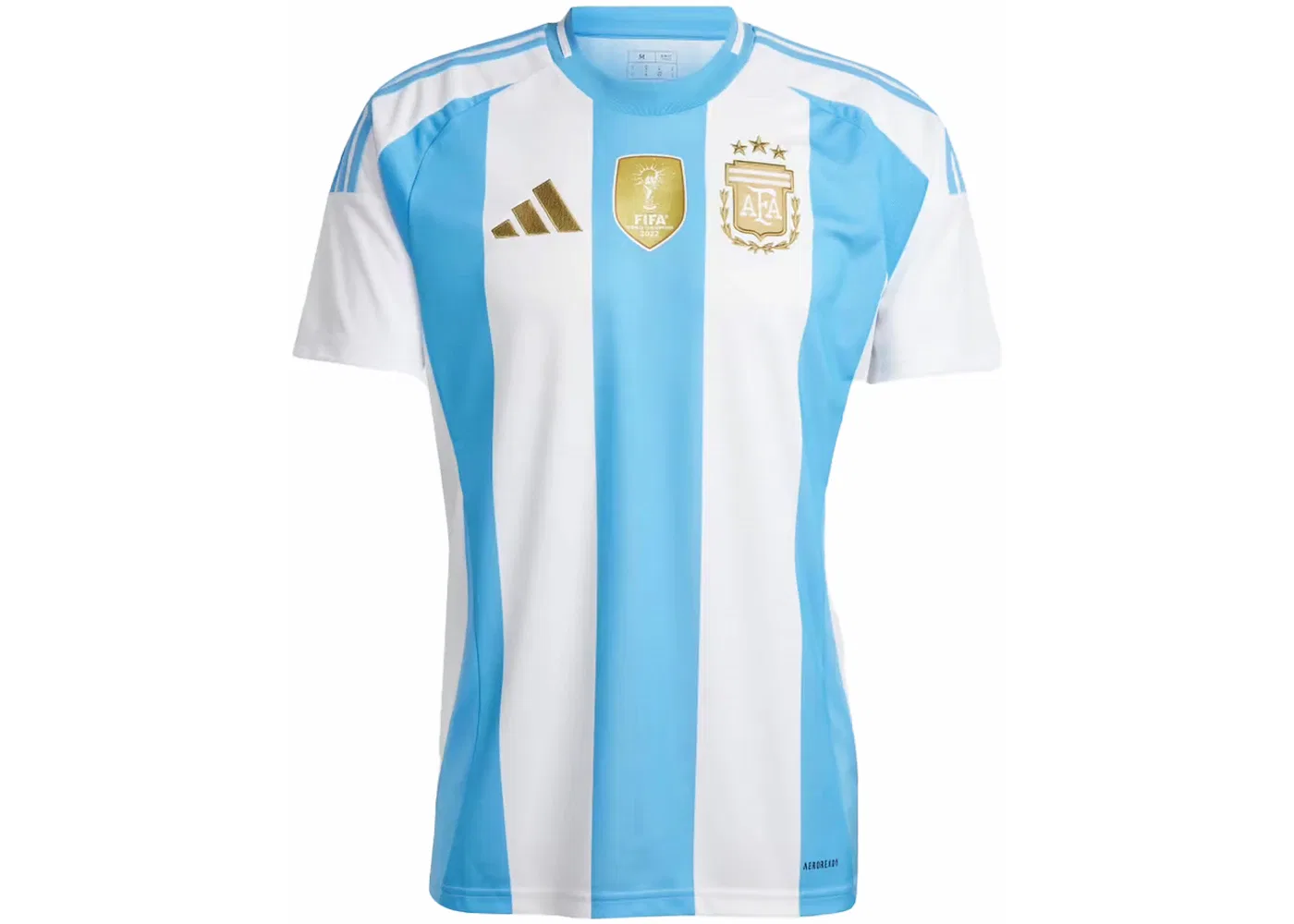 Мужская футбольная футболка с принтом Jersey Adidas, White/Blue Burst