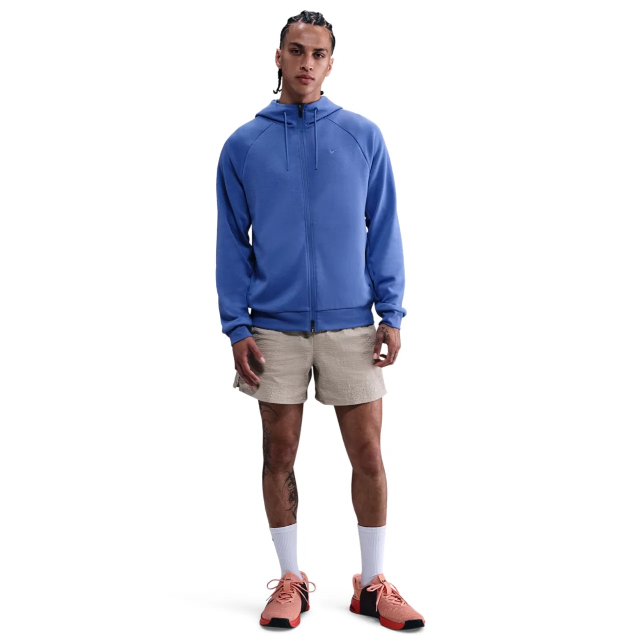 Мужское худи на молнии Nike Dri-FIT UV Primary, цвет Comet Blue/Comet Blue