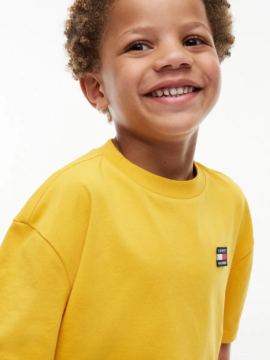 Футболка TOMMY HILFIGER 'Essential' в цвете Curry — фото 4