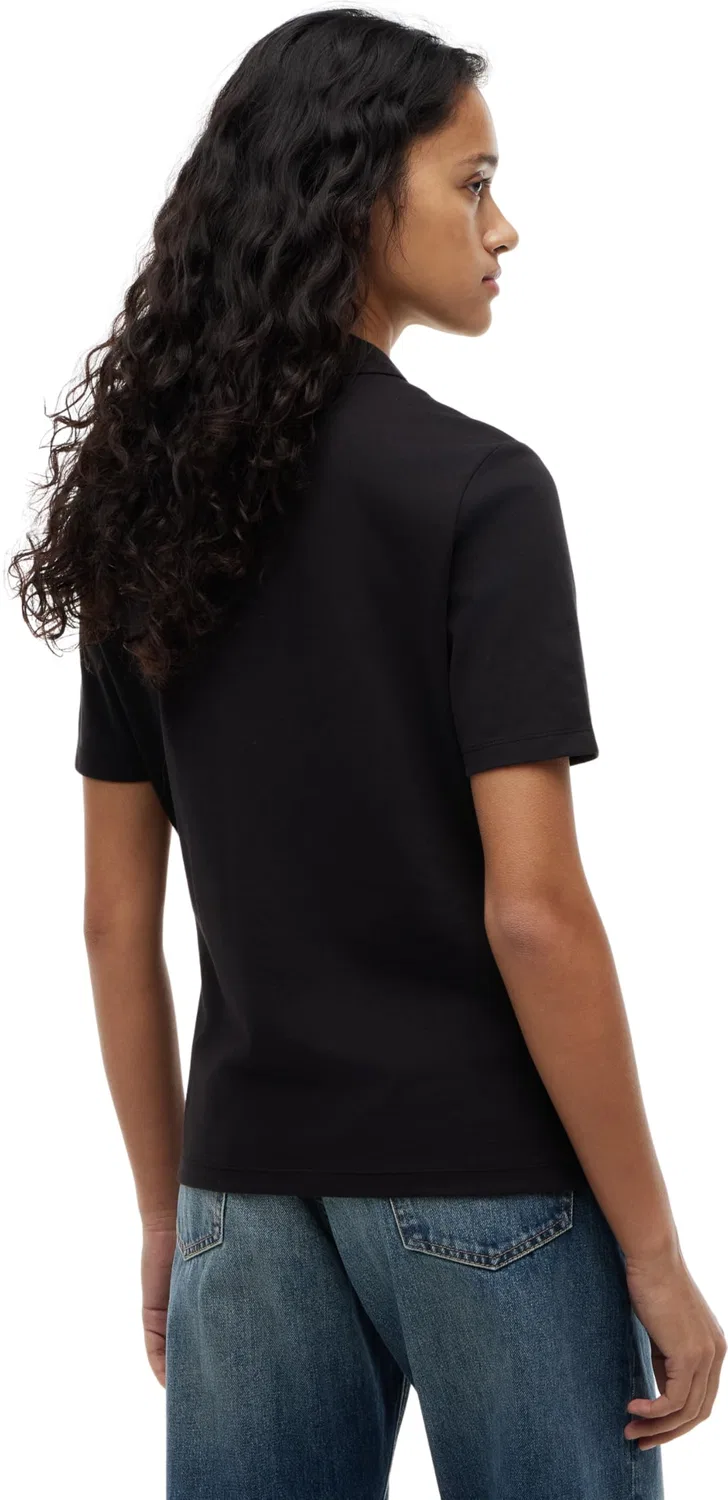 Женская футболка-поло с коротким рукавом 1985 Pique Tommy Hilfiger, Black — фото 2
