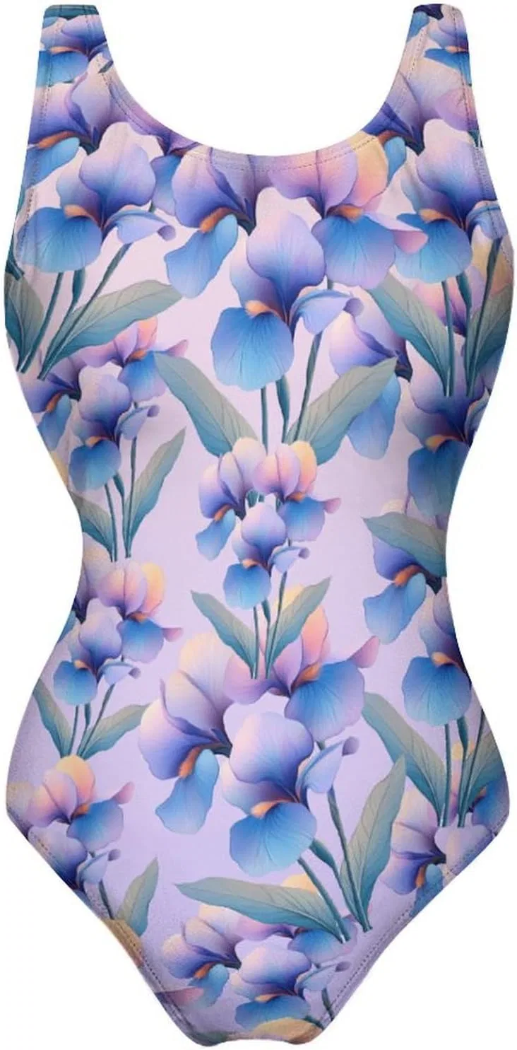 Женский цельный купальник с цветочным принтом Arcticbird, Floral Pattern — фото 4