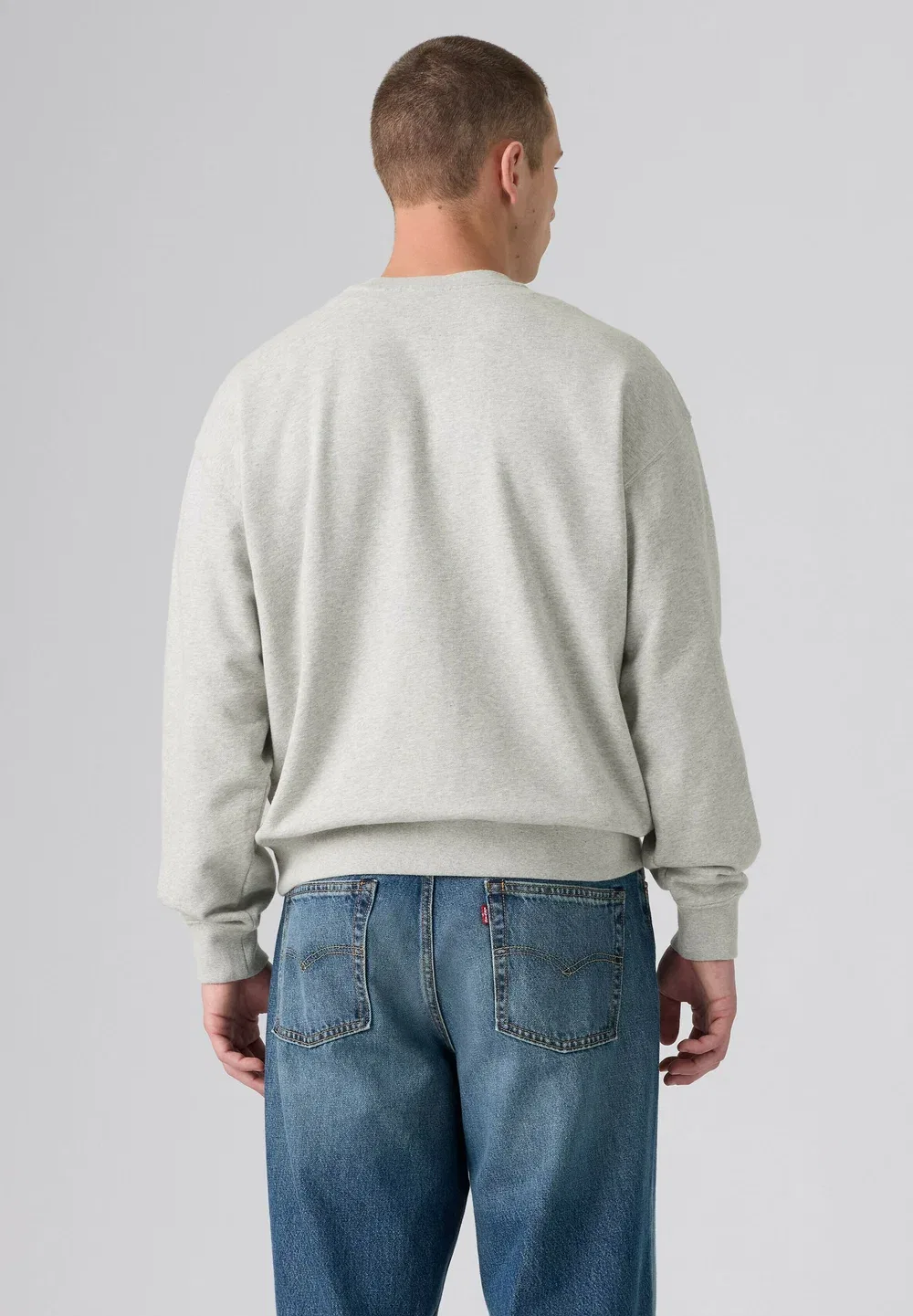 Толстовка Sunset Crew SSNL Logo 2 Light Heather Gr Levi'S, Ssnl Logo Light Heather Grey - Greys — фото 2