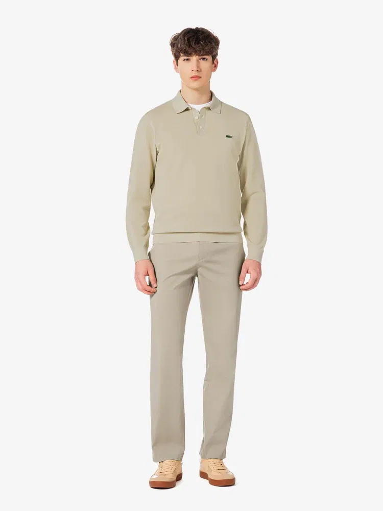 Чиносы из хлопка с эластаном LACOSTE, Beige — фото 2