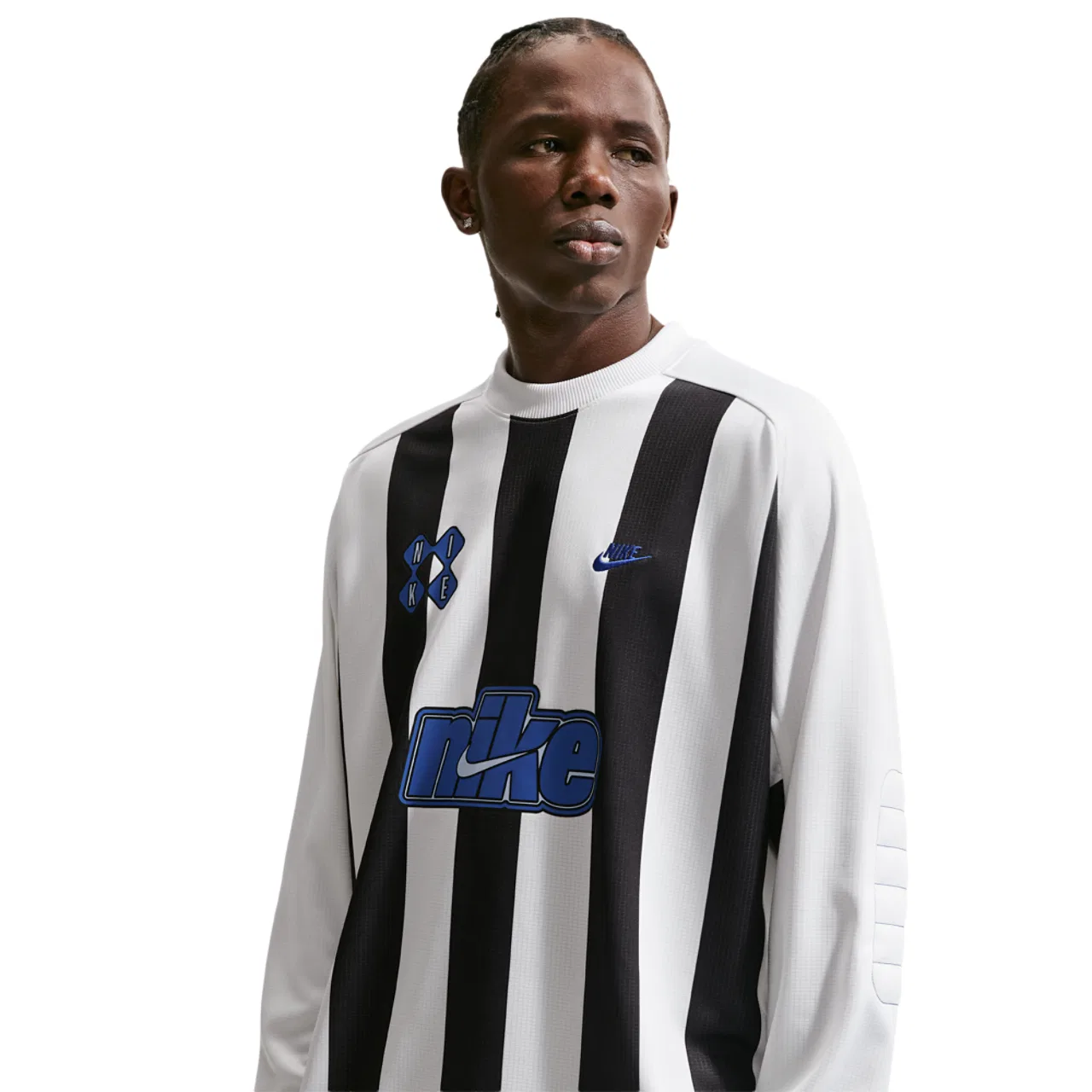 Мужская футболка Nike Club Goalie Top, цвет Black/Game Royal/White — фото 3