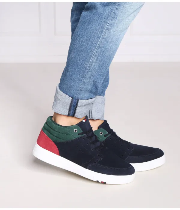 Современные замшевые кроссовки Chukka Cupsole Tommy Hilfiger, синий — фото 2