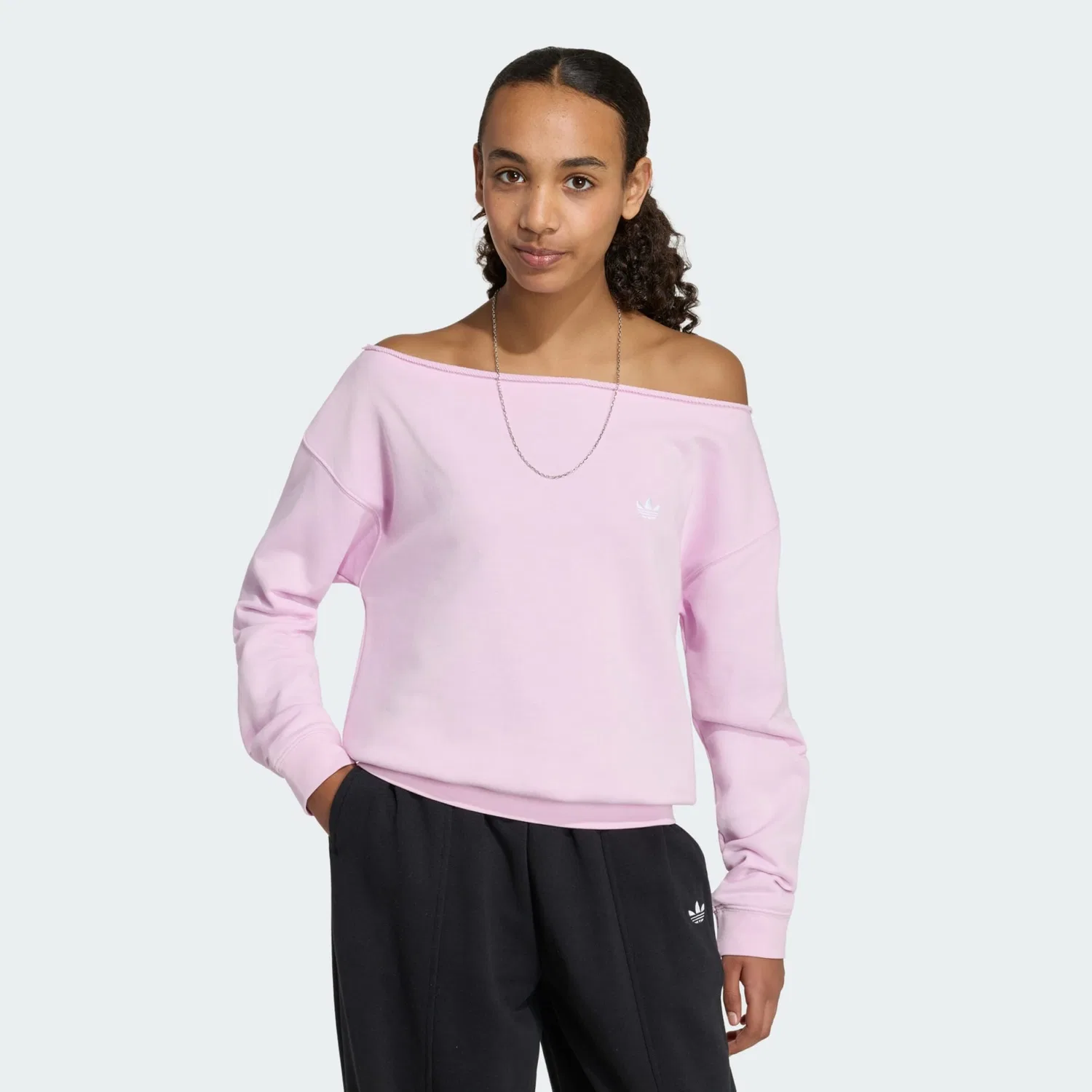 Толстовка Adidas Originals розового цвета — фото 2