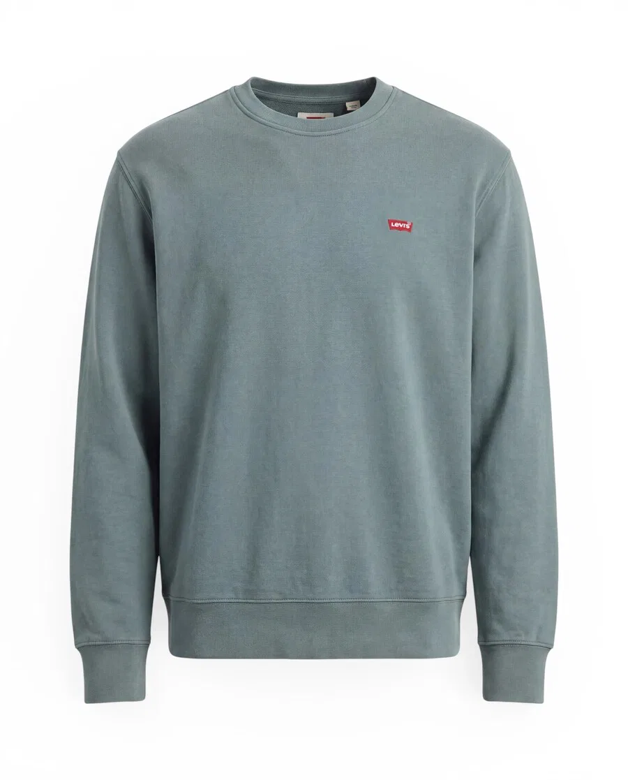 Толстовка LEVI'S стандартного кроя «Original Housemark» дымчато-синего цвета