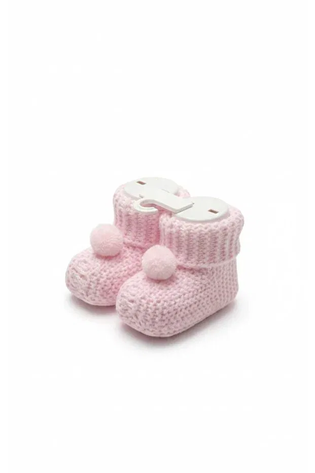 Детские пинетки трикотажные без каблука Gogobaby, Pink
