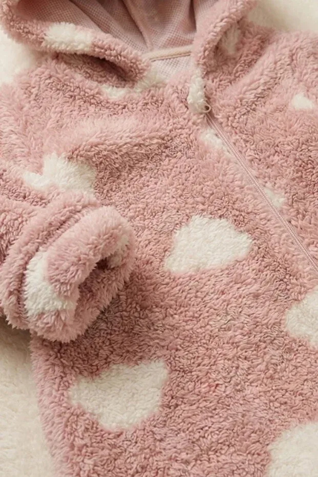 Детский комбинезон для девочек с длинным рукавом Lilico, Pink — фото 3
