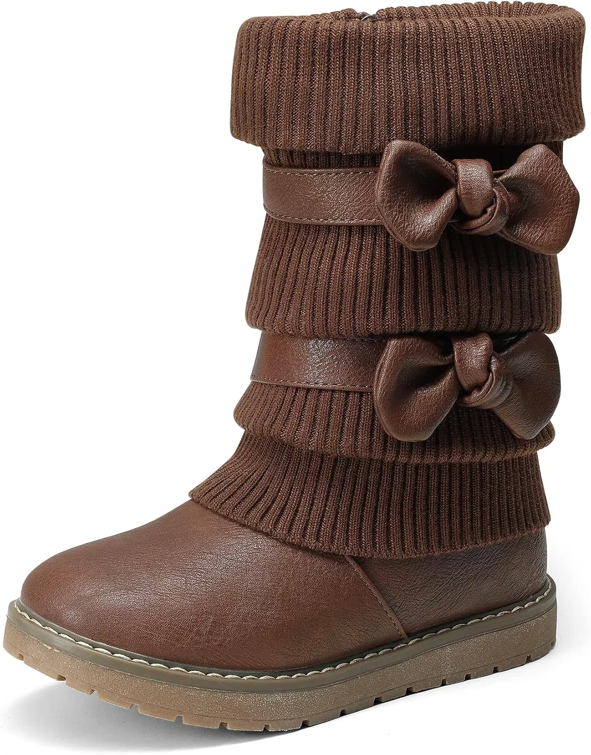 Детские зимние сапоги для девочек DREAM PAIRS, Brown