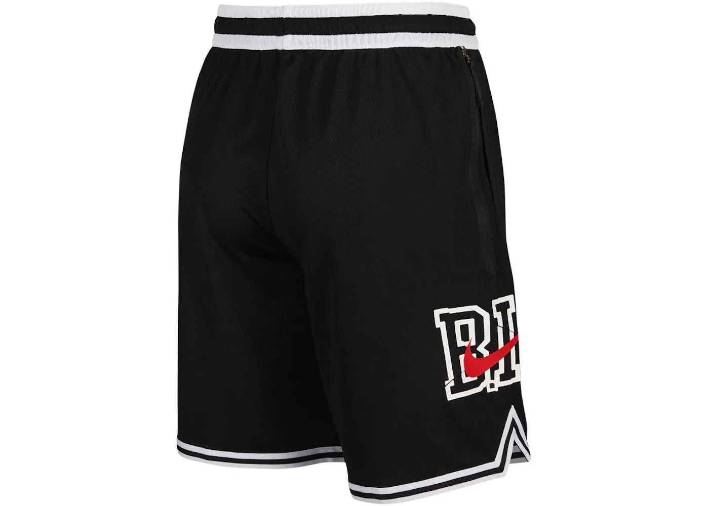 Мужские шорты с принтом Nike Brooklyn Nets x Biggie DNA, Black/White — фото 2