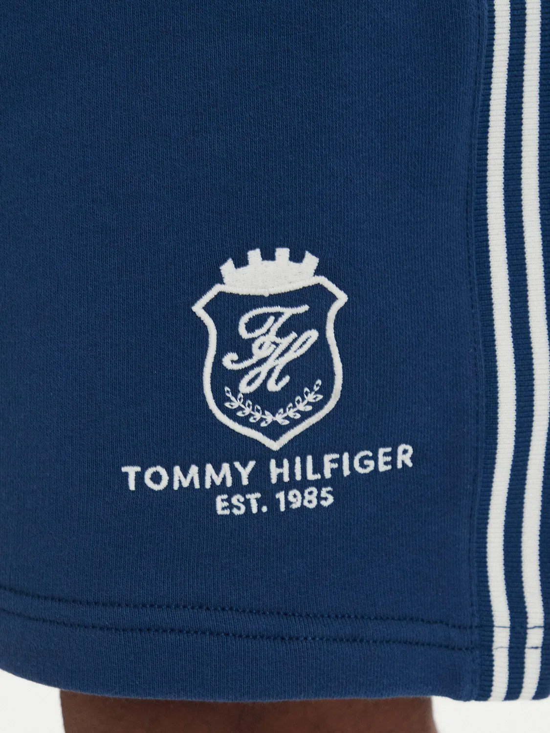 Мужские спортивные шорты свободного кроя Crest Embroidery Tommy Hilfiger, синий — фото 4