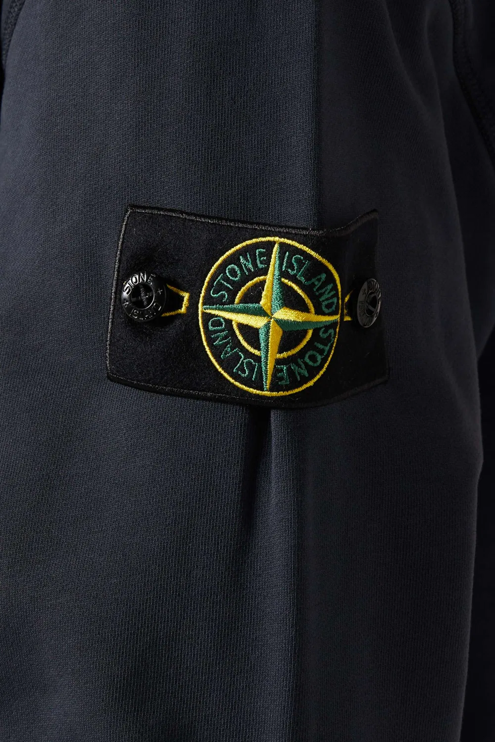 Худи на молнии с вертикальным принтом Stone Island — фото 4