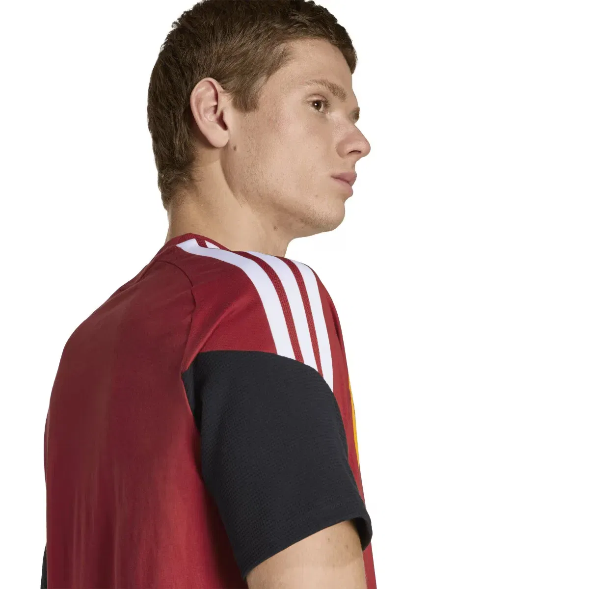 Мужская футболка с длинным рукавом adidas, Красный — фото 4