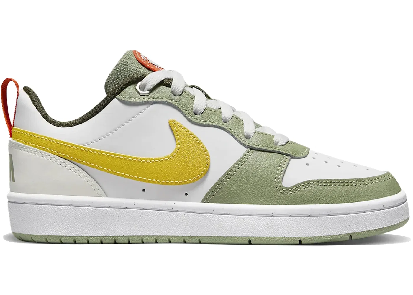 Детские кроссовки Lifestyle Nike Court Borough Low 2 SE Ready, Play! (GS), Summit White/White/Vivid Sulphur
