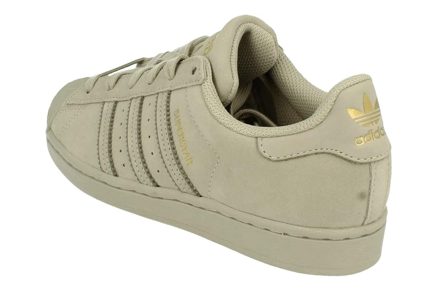 Детские кроссовки с верхом из натуральной кожи Superstar El I Gymnastics Shoe Adidas, Grey Grey — фото 2