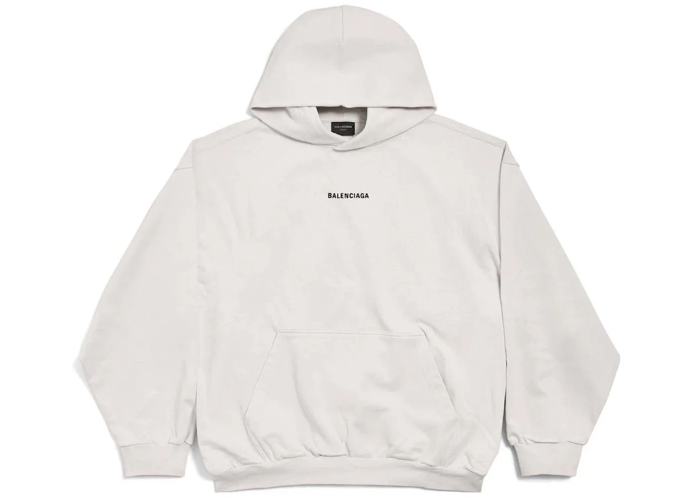 Мужской худи с длинным рукавом Back Logo Hoodie Balenciaga, Off White
