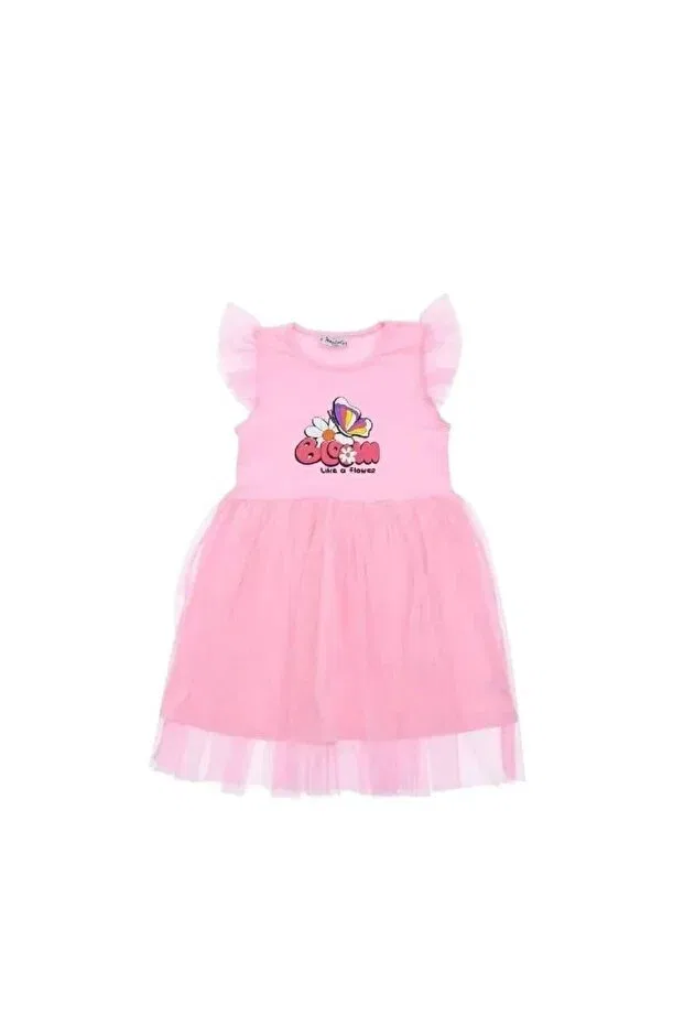 Детское платье для девочек с коротким рукавом Üzrkids, Pink