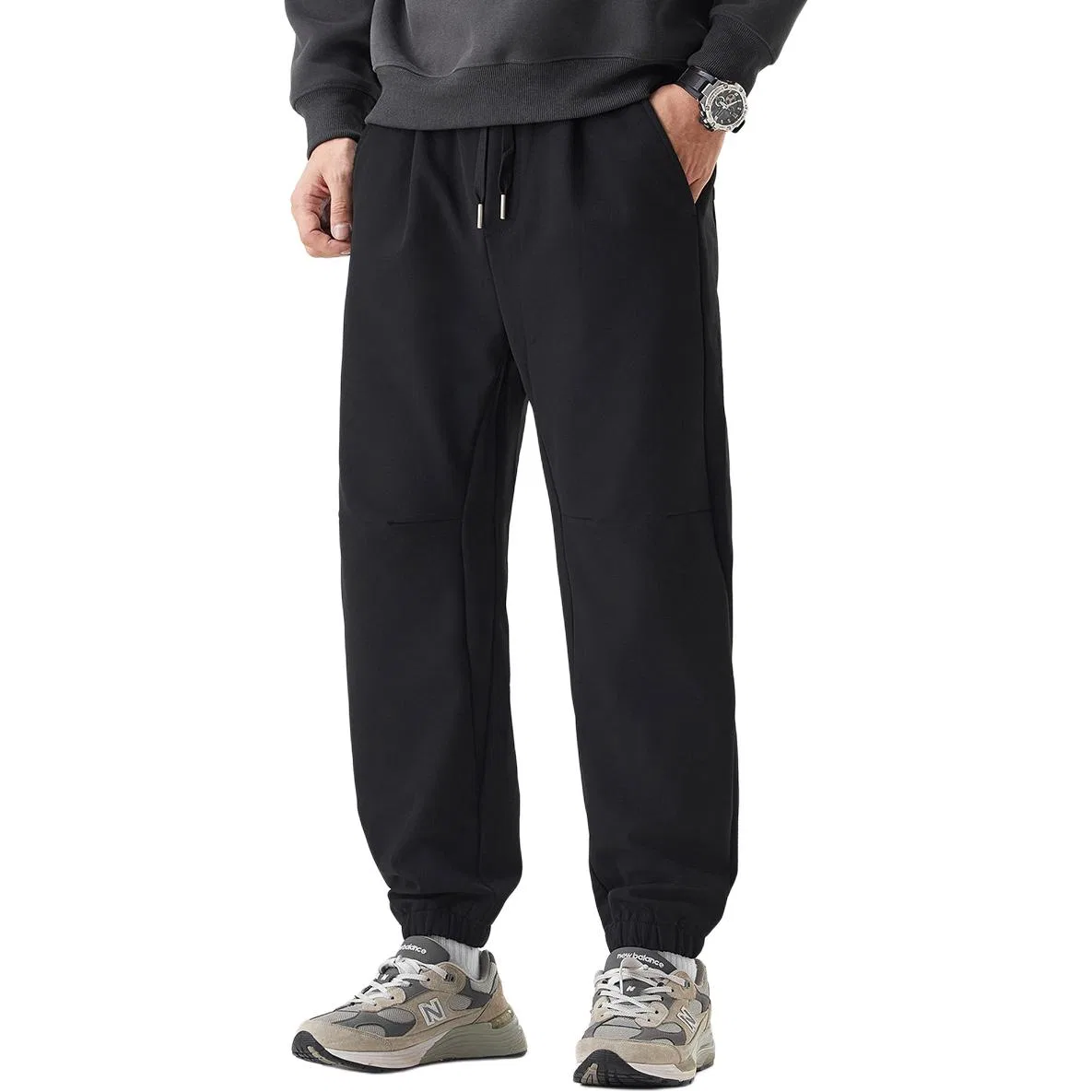 Детские спортивные штаны свободного кроя Tonlion, Black