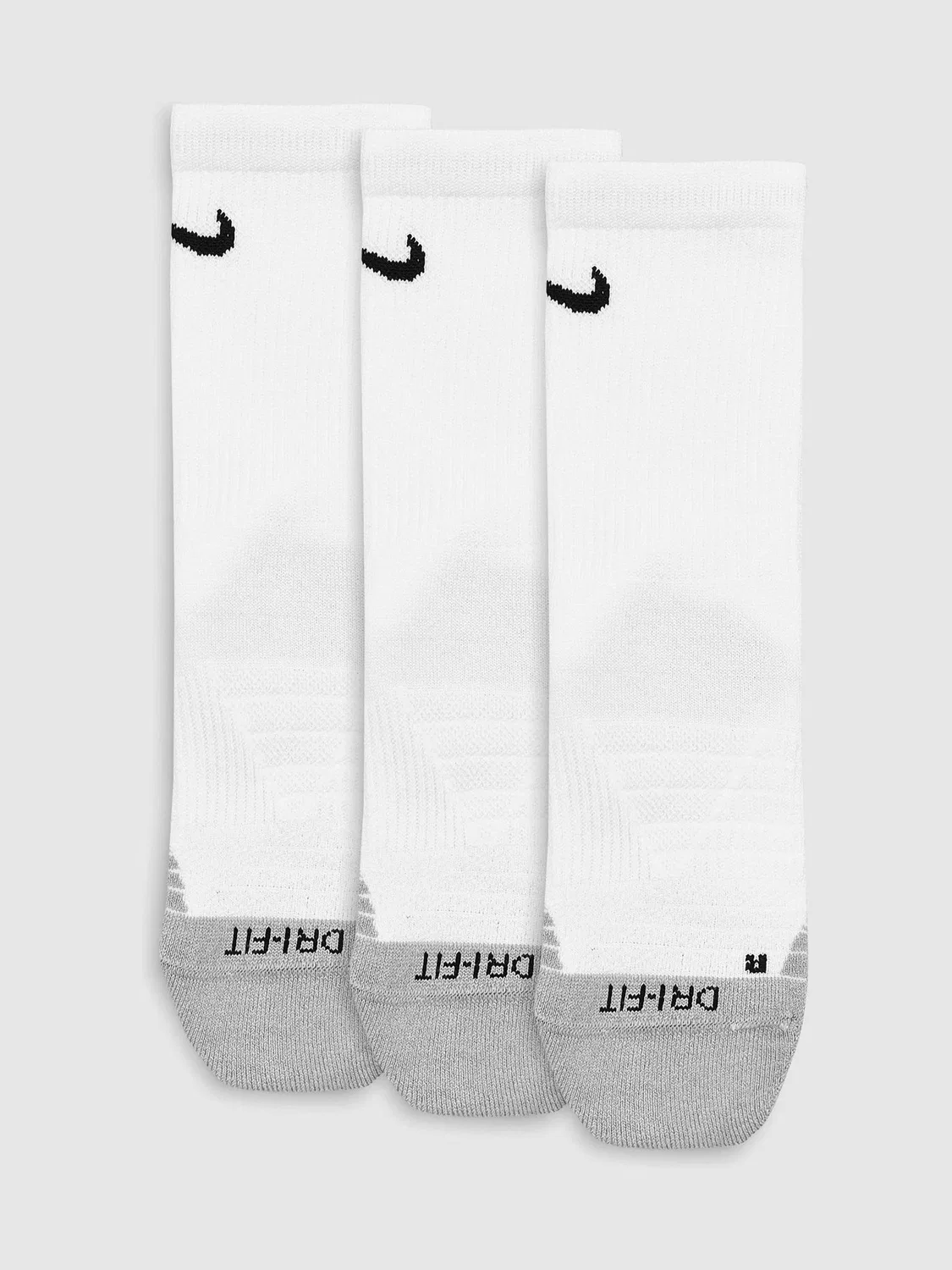 Носки высокие Nike Everyday Max с амортизацией, бело-серые — фото 3