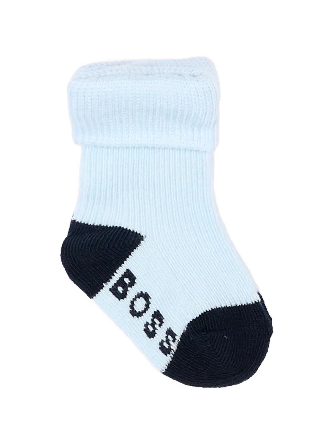 Комплект из трех пар носков с логотипом Boss Kidswear, синий — фото 4