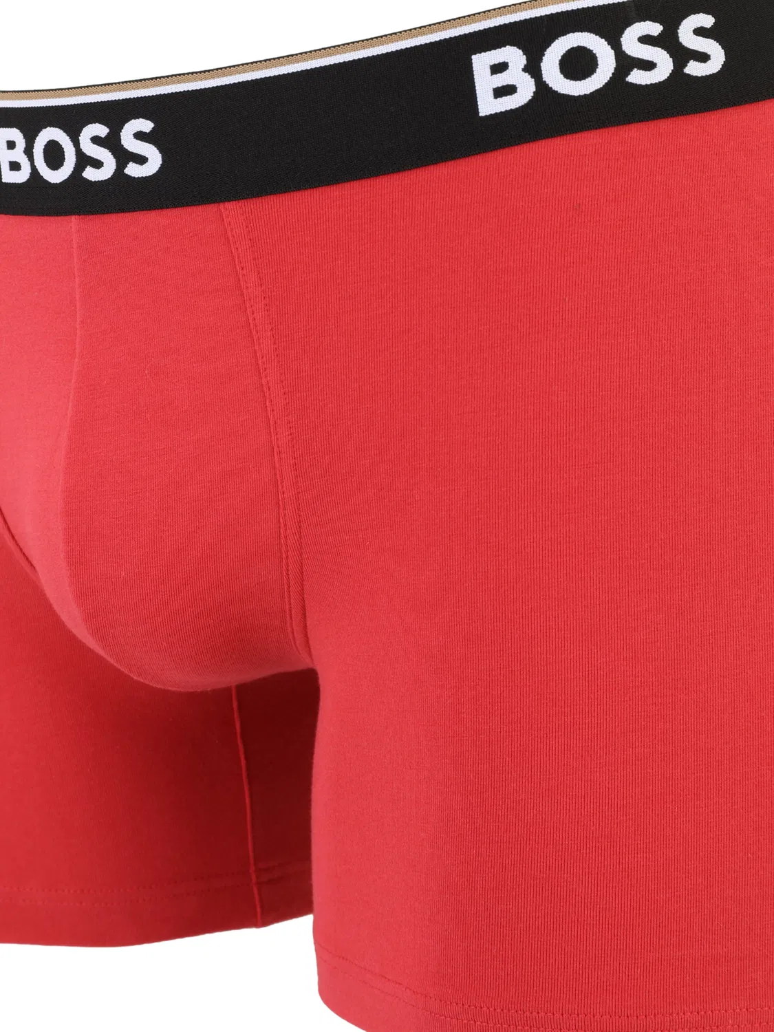 Боксерские шорты Boss Power в красном и черном цветах — фото 3