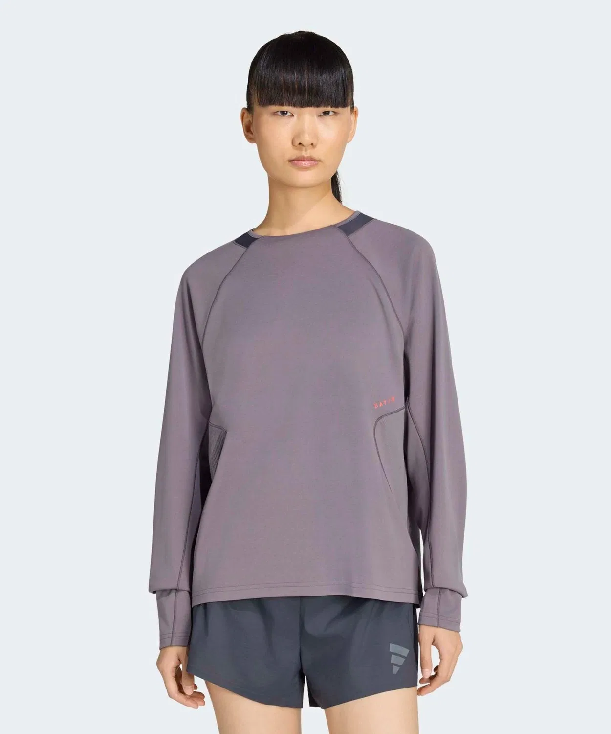 Женская футболка с длинным рукавомсвободного кроя Adidas, Grey