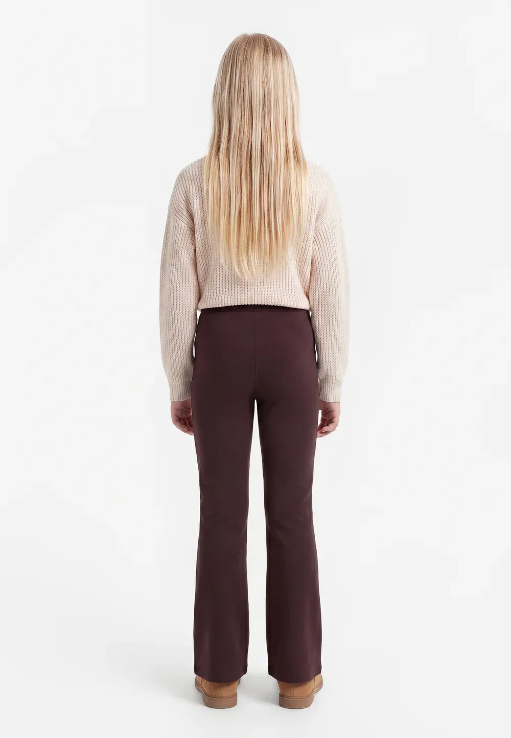 Nkffrikkali Bootcut Pant Noos - брюки Name It, Chocolate Plum — фото 2