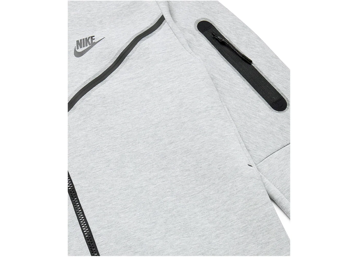 Мужская куртка с длинным рукавом Hoodie Nike, Heather Grey/Black — фото 2