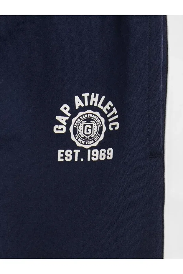 Детские спортивные штаны для девочек с принтом Gap, Navy Blue-000 — фото 2