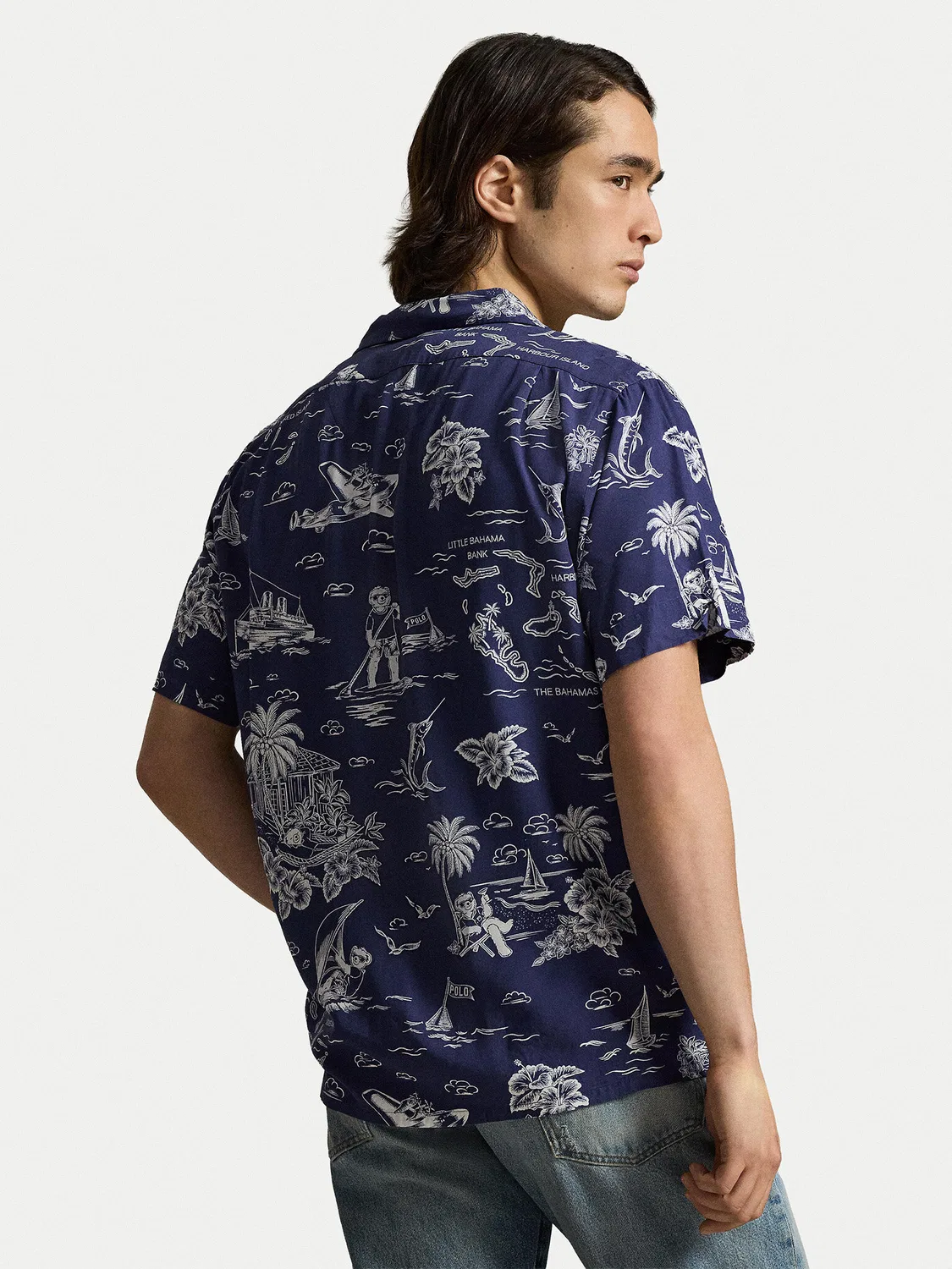 Мужская рубашка классического кроя Polo Ralph Lauren, темно-синий — фото 3