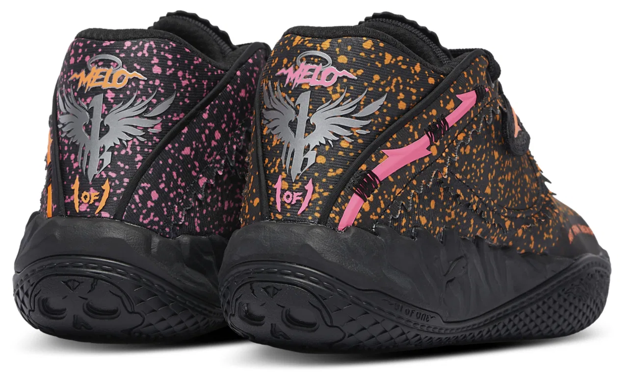 Кроссовки для мальчиков MB.05 Shadows PUMA, цвет Black/Pink/Orange — фото 3