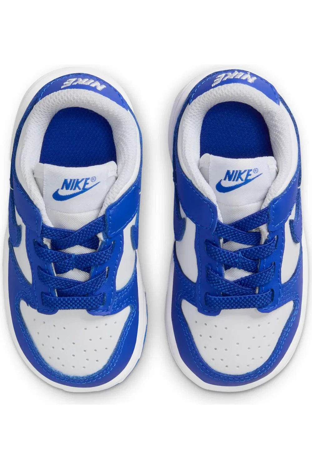 Кроссовки детские баскетбольные Dunk Low Nike, White/Hyper Royal — фото 3