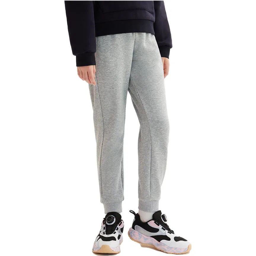 Детские трикотажные спортивные штаны утепленные Cartier Heather Gray-FMG FILA KIDS — фото 3