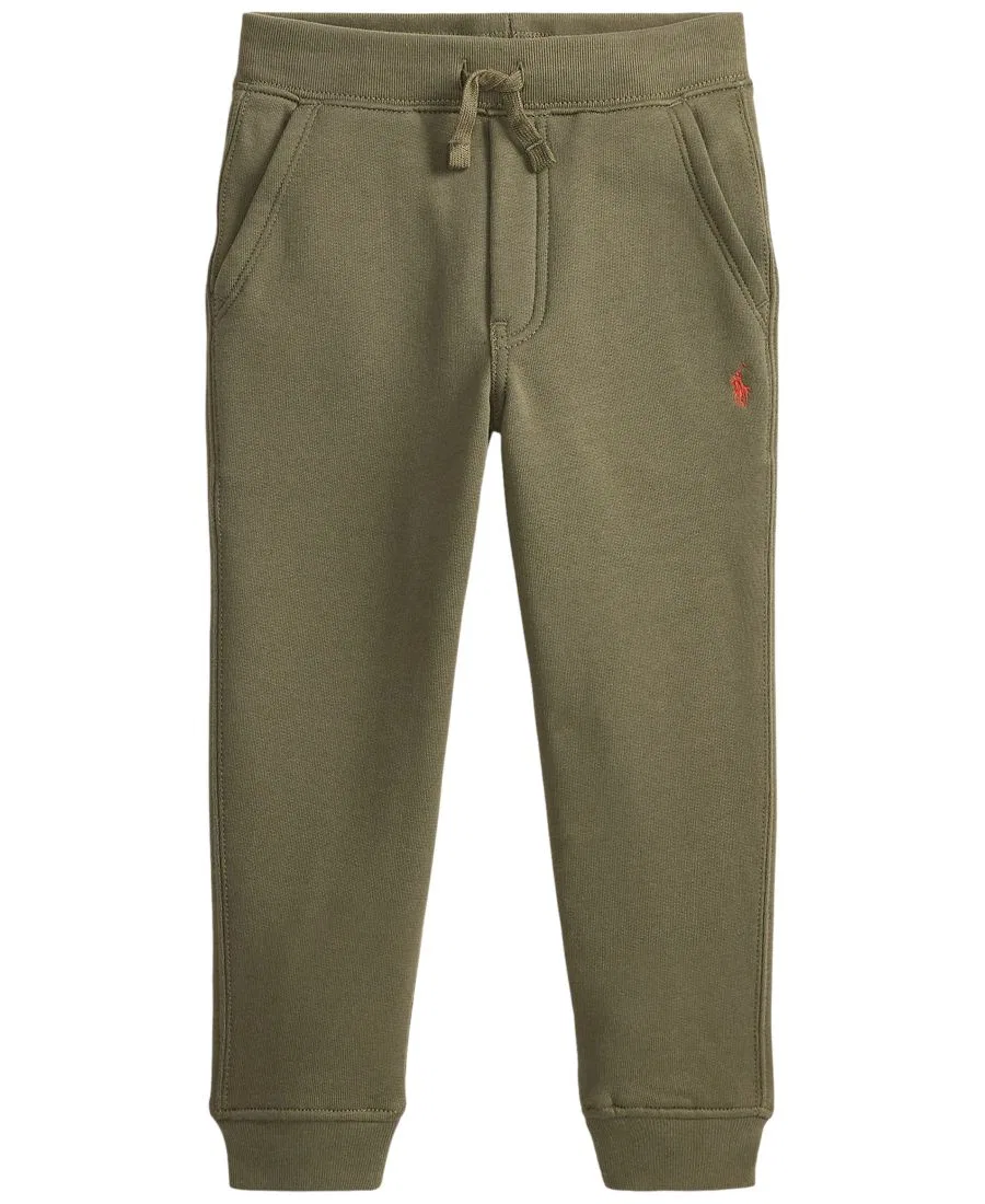 Детские спортивные брюки из флиса с утяжкой Polo Ralph Lauren, Cruise Olive
