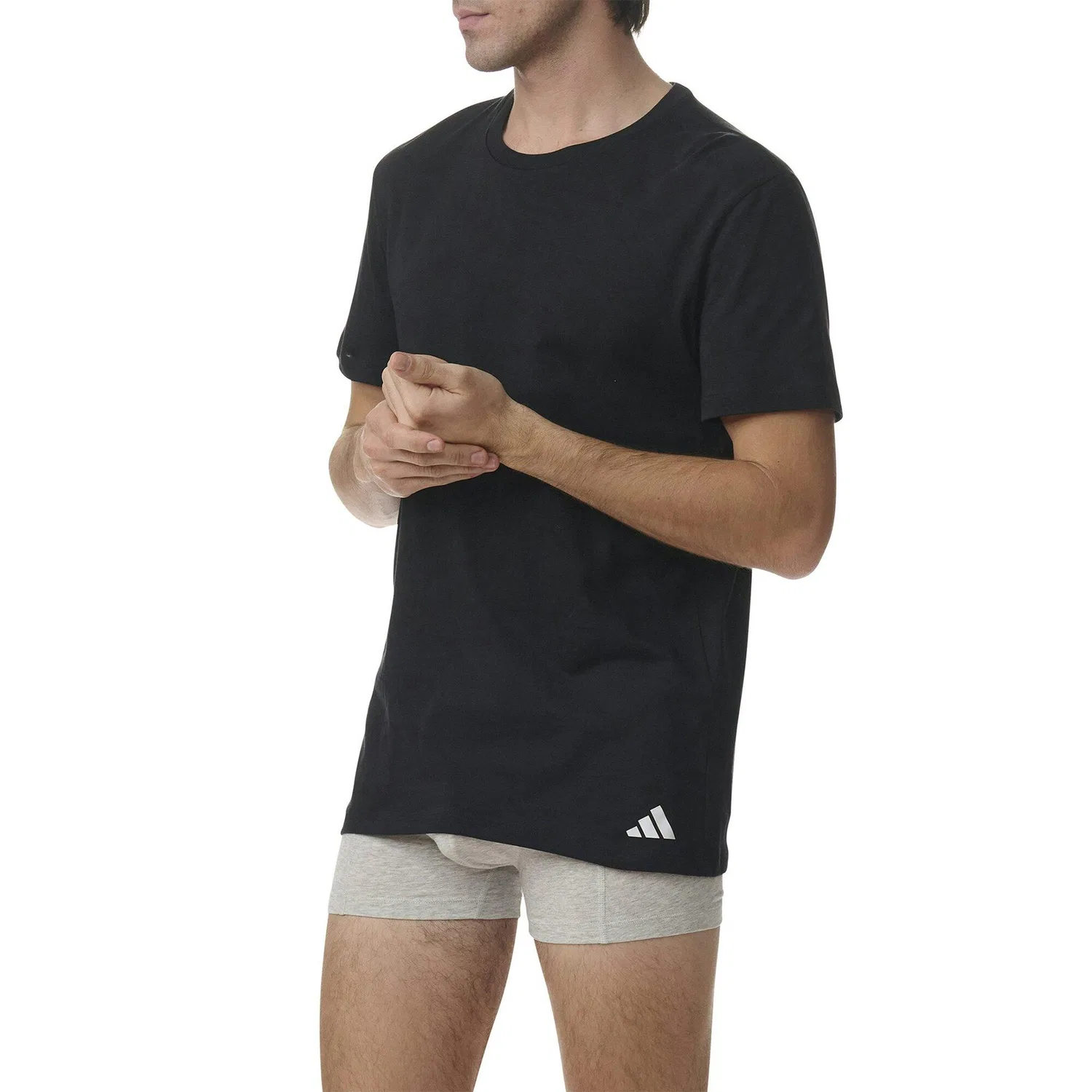 Мужская хлопковая футболка Active Core Cotton 6PK Adidas, Schwarz — фото 2