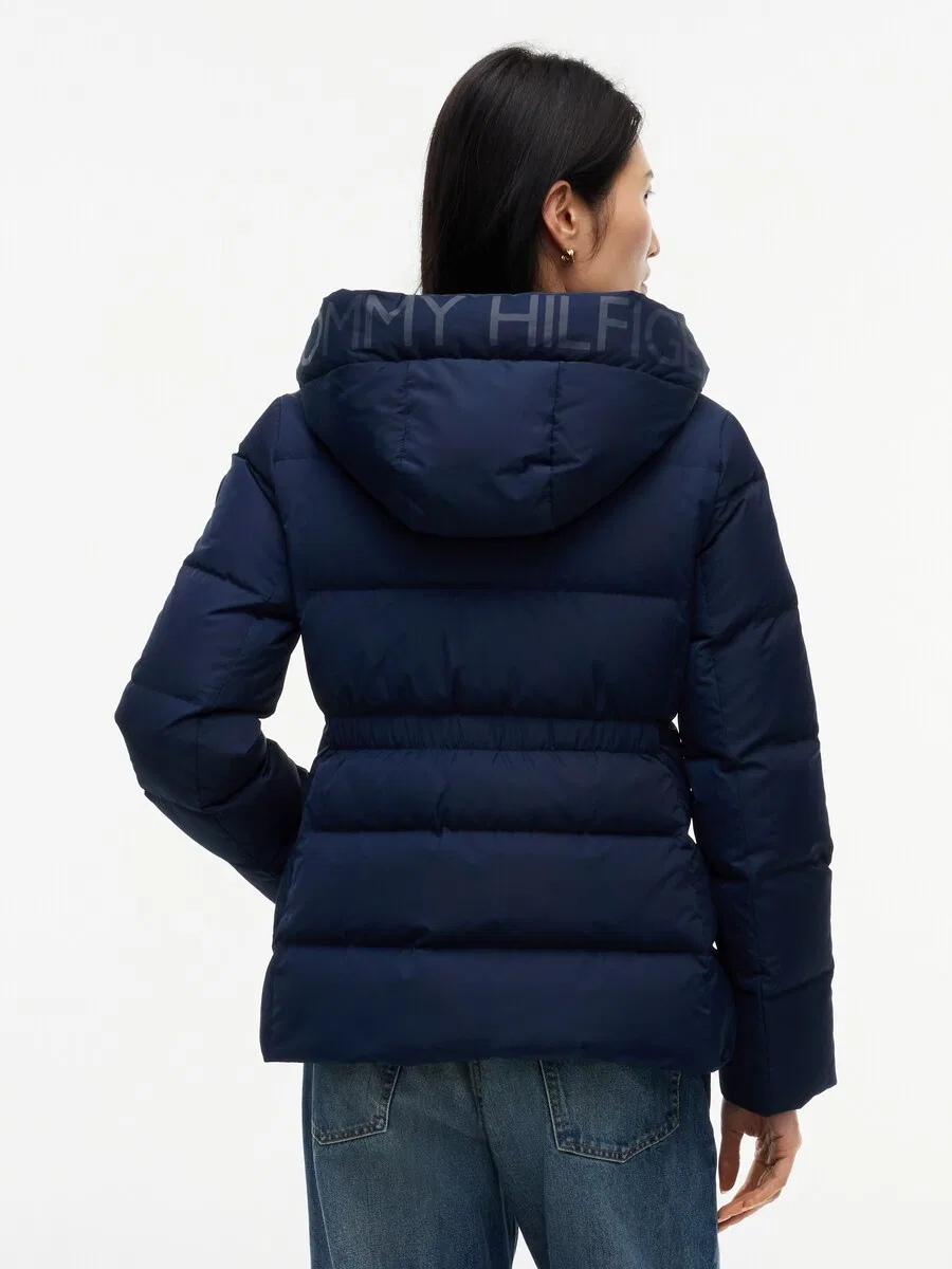 Зимняя куртка TOMMY HILFIGER темно-синего цвета — фото 2