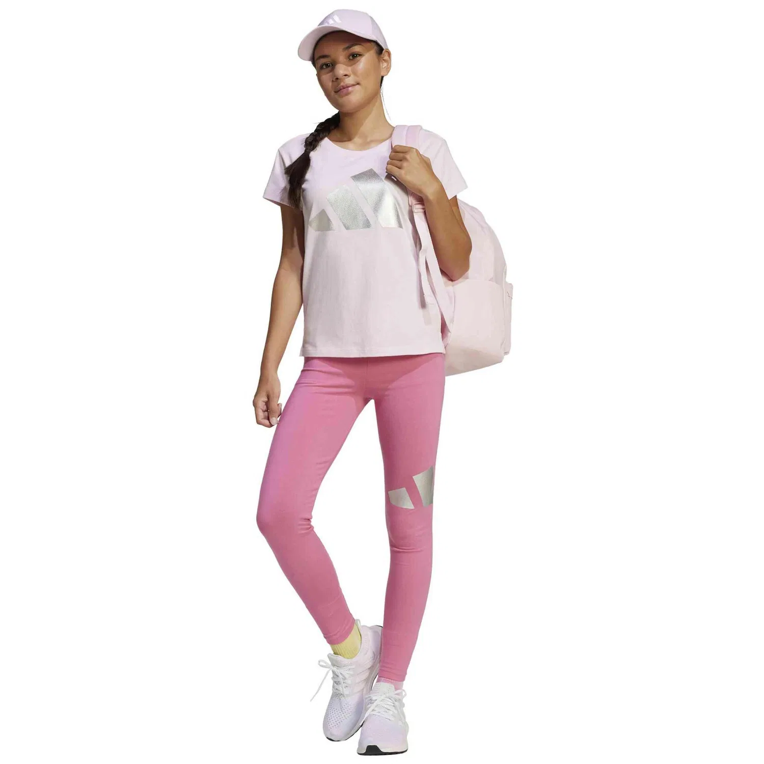 Детская футболка с коротким рукавом Adidas JD1846, Rosa — фото 3