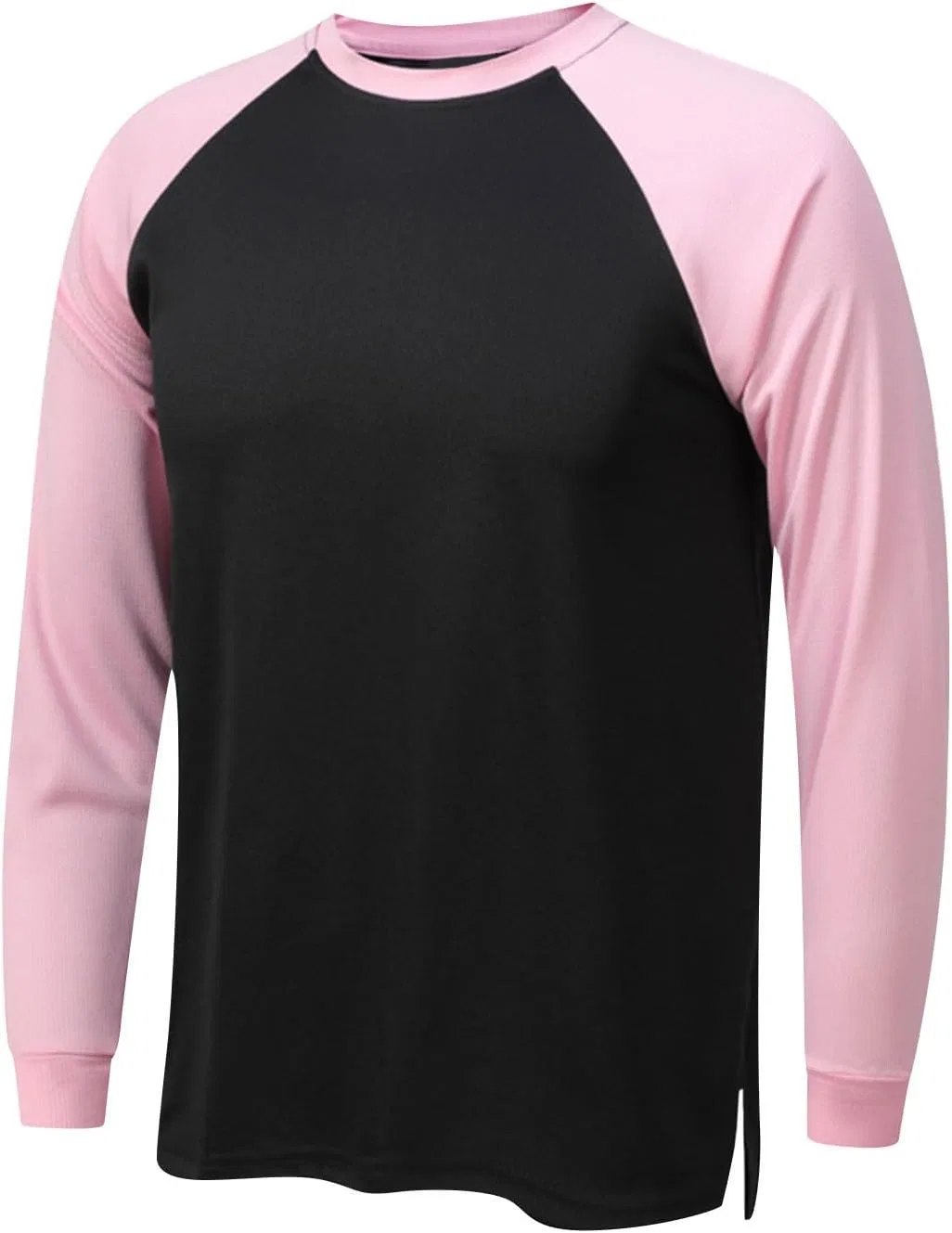 Мужская свободная футболка с длинным рукавом Crew Neck, Pink