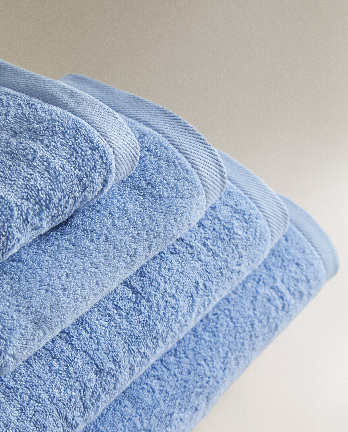 Полотенце Zara Home Cotton, синий — фото 3