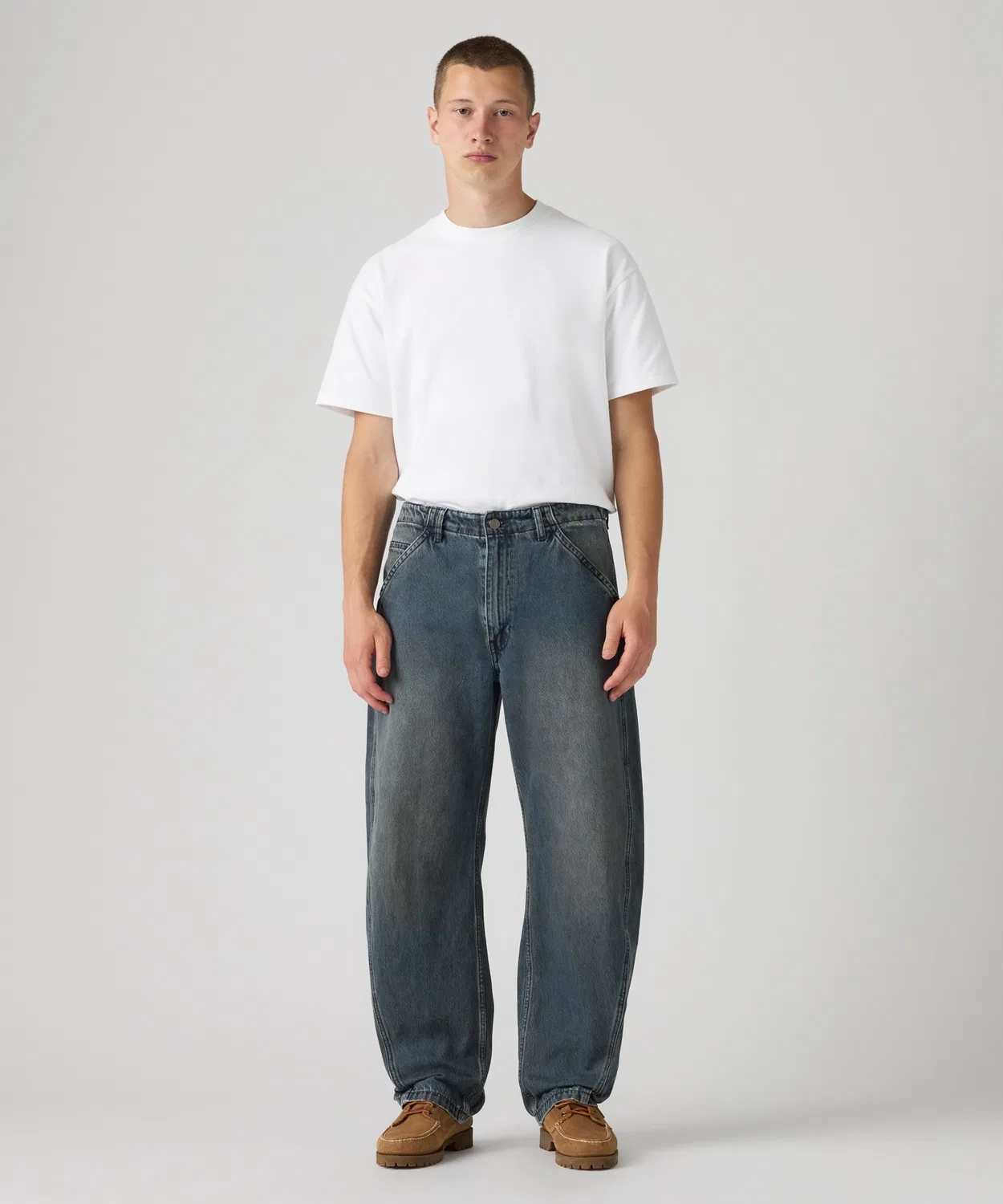 Мужские джинсы свободного кроя Baggy Barrel Levi's, Dark Indigo Blue — фото 2