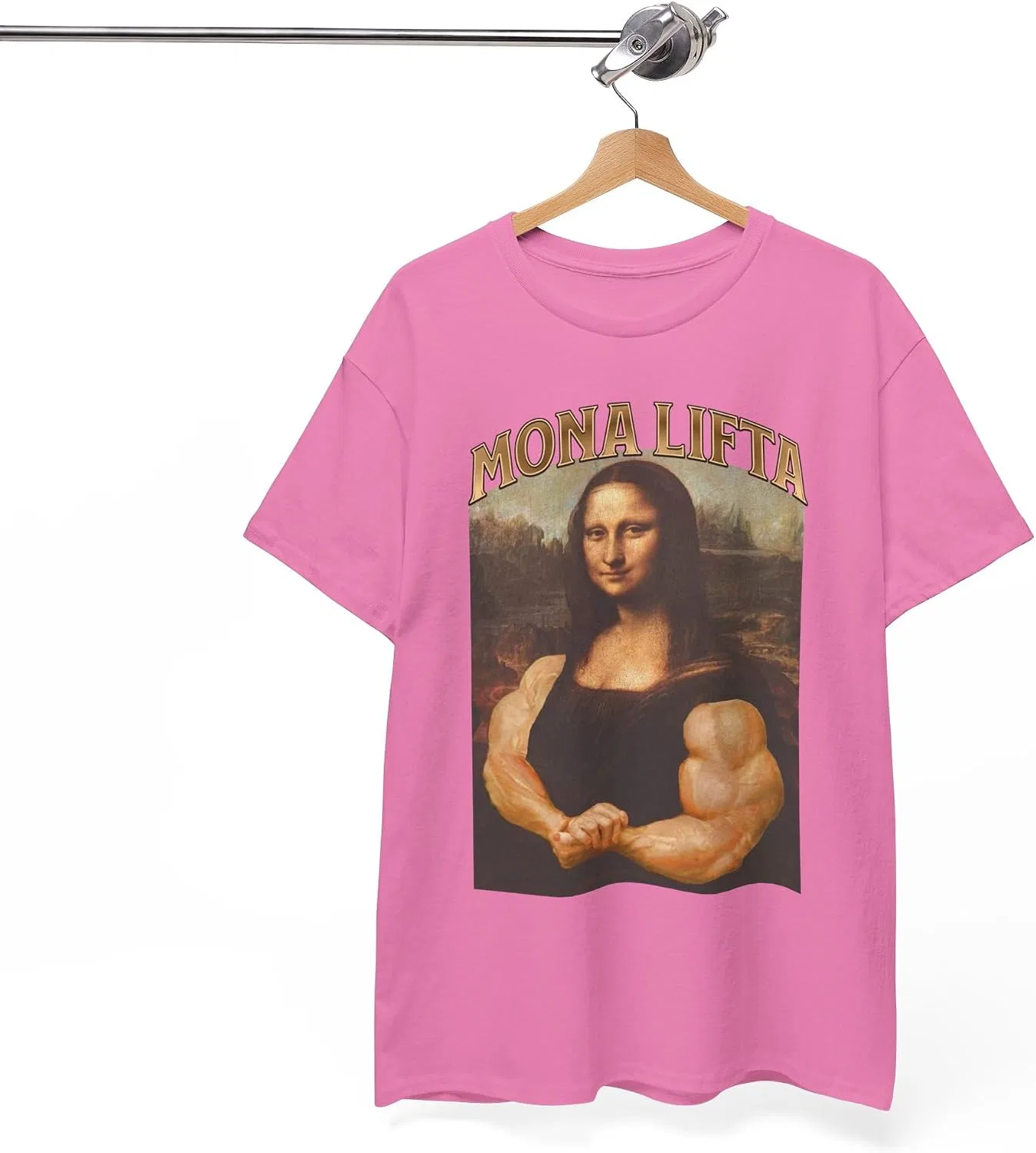 Футболка с принтом Mona Lifta Gildan 5000, Azalea — фото 4