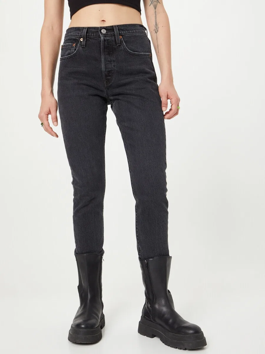 Джинсы LEVI'S Slim fit '501 Skinny' серого цвета — фото 3
