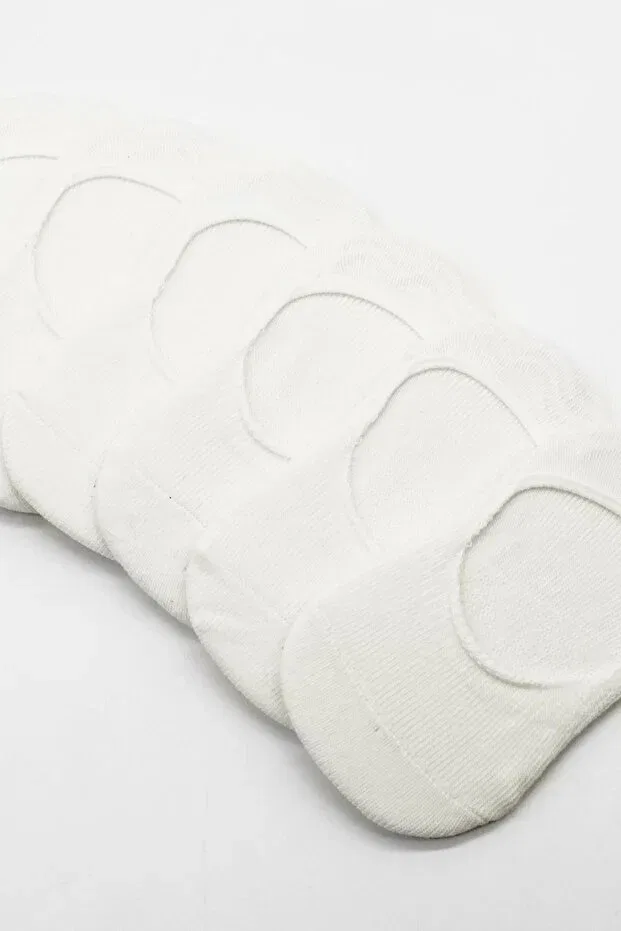 Детские носки хлопковые 6 пар для девочек и мальчиков Bistyle, Ecru — фото 3