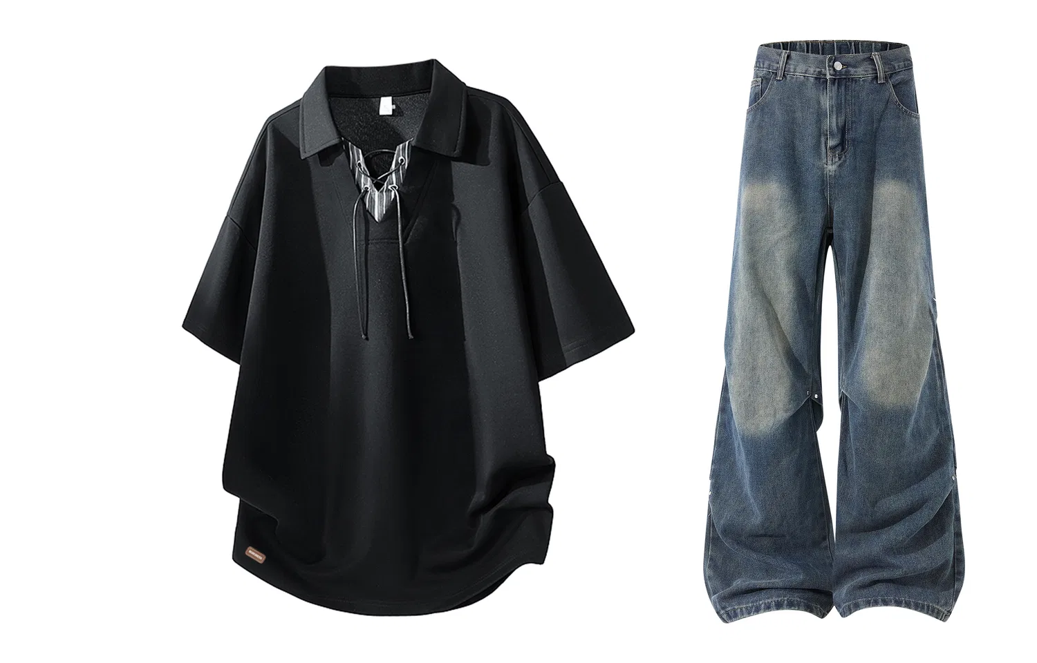 Детский комплект спортивной одежды Black Navy Blue WARRIOR