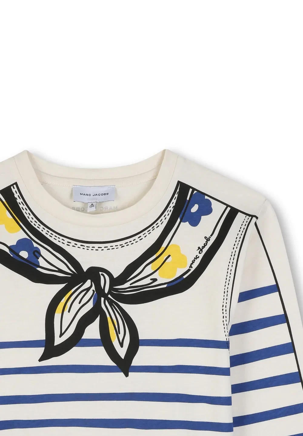 Футболка с длинным рукавом - топ с длинным рукавом Marc Jacobs Kids, Ivory — фото 4