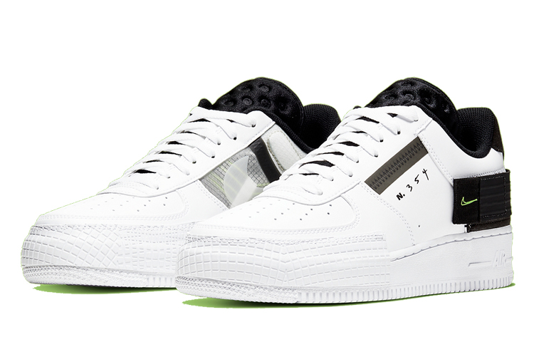 Кроссовки Nike Air Force 1 Drop Type N.354, белый/черный — фото 3